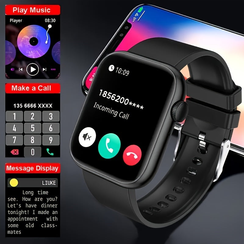 2024 New 2.01 Inch Touch Screen Dual Frequency, Unisex, Support Call Function, Incoming Call SMS Reminder, Multifunctional Fitness And Sports Smart Bracelet, Wireless Connection To Android And For Phone Cell Phone, Halloween,