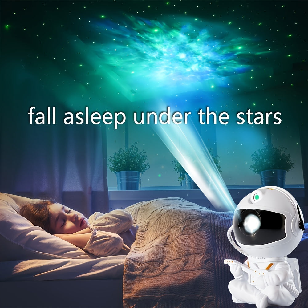 1pc Astronaut Galaxy Star Projector Bedroom Starry Night Light Flexible Projection LED Nebula Lamp