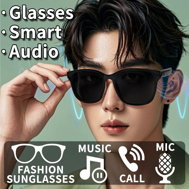 New smart bluetooth glasses wireless listen to music answer the phone open audio glasses men and women fashion single product