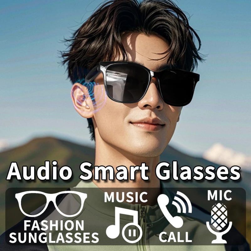 New smart bluetooth glasses wireless listen to music answer the phone open audio glasses men and women fashion single product