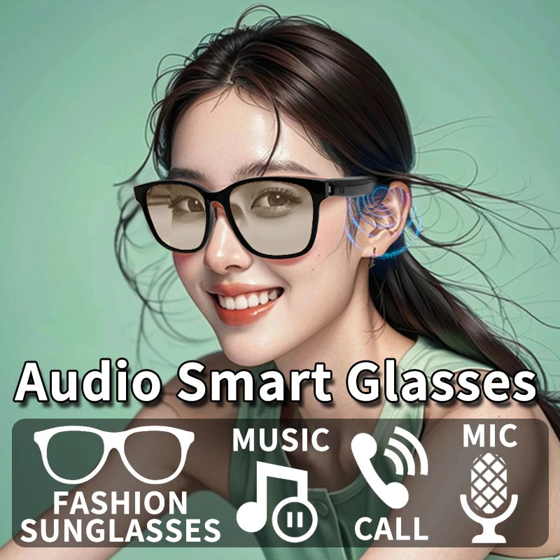 New smart bluetooth glasses wireless listen to music answer the phone open audio glasses men and women fashion single product