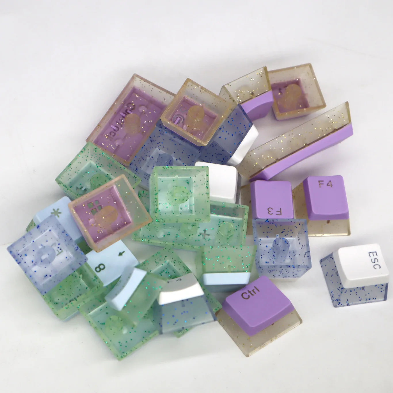 104 Keys PBT Pudding Keycap Two-color Injection OEM Profile DIY Keycaps MX Switch Gaming Mechanical Keyboard