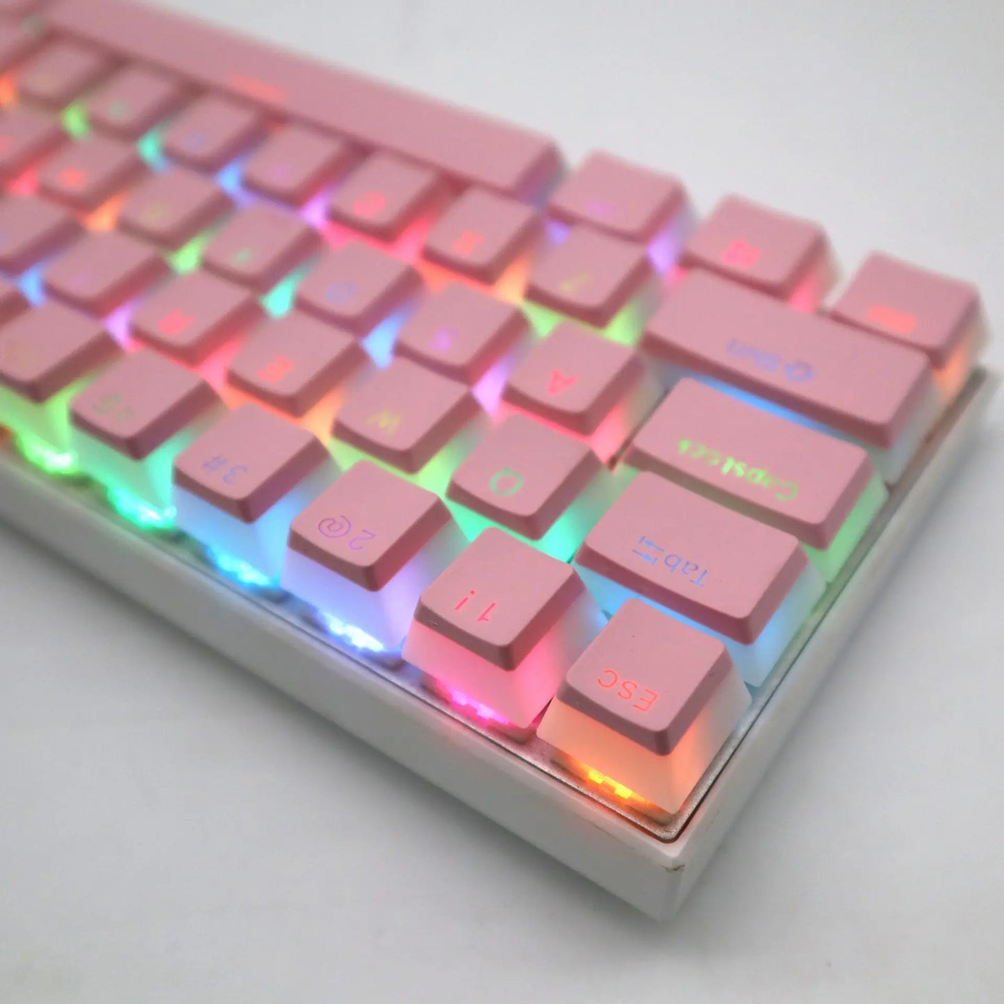 104 Keys PBT Pudding Keycap Two-color Injection OEM Profile DIY Keycaps MX Switch Gaming Mechanical Keyboard