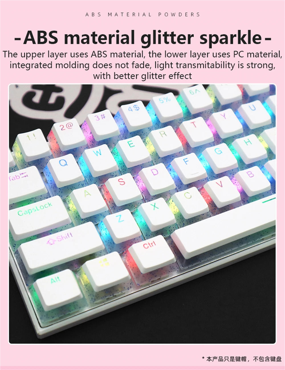 104 Keys PBT Pudding Keycap Two-color Injection OEM Profile DIY Keycaps MX Switch Gaming Mechanical Keyboard