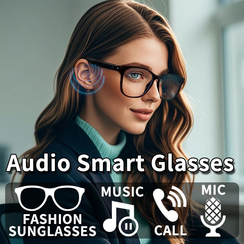 New smart bluetooth glasses wireless listen to music answer the phone open audio glasses men and women fashion single product