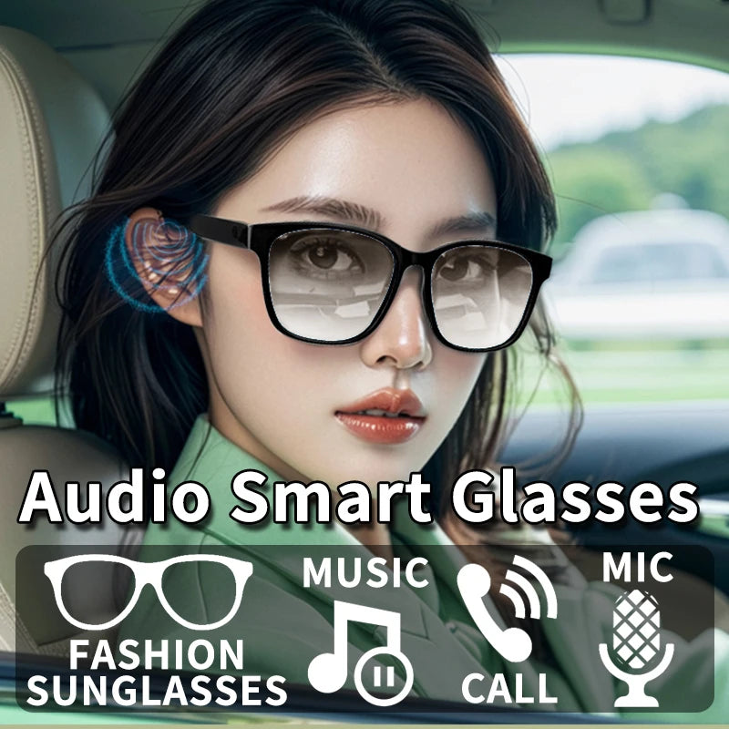 New smart bluetooth glasses wireless listen to music answer the phone open audio glasses men and women fashion single product