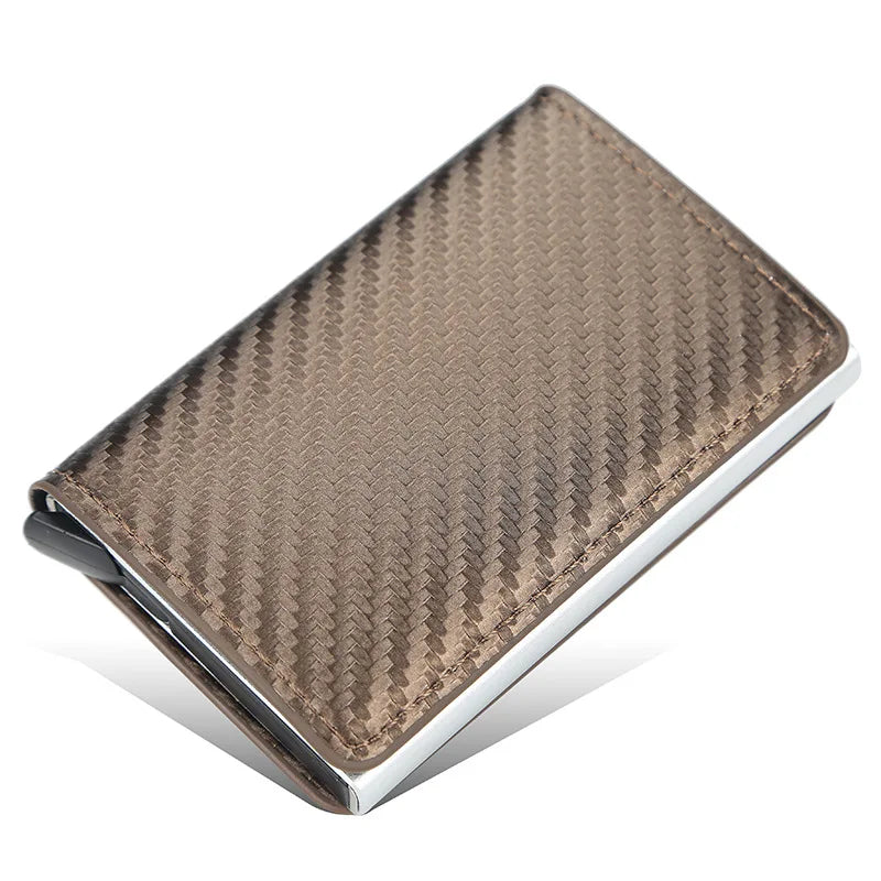 Top Quality Wallets Men Money Bag Mini Purse Male Vintage Brown Leather Rfid Card Holder Wallet Small Smart Wallet Pocket Walet