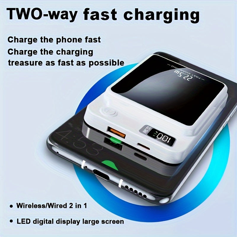 Magnetic Wireless Super Fast Charging Source Capacity 5000mAh Mobile Power Easy To Carry-multi-color Available