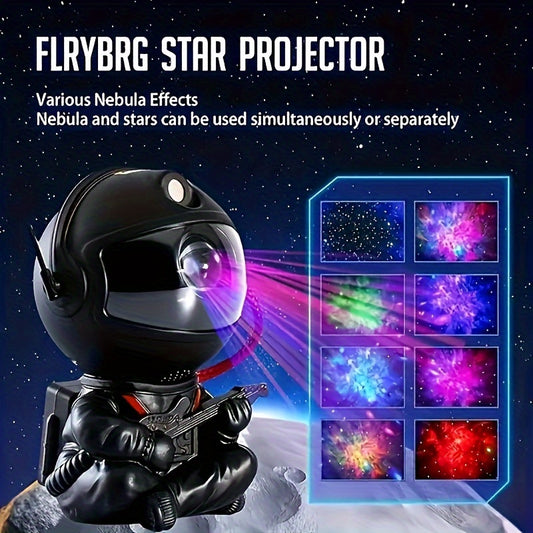 1pc Astronaut Galaxy Star Projector Bedroom Starry Night Light Flexible Projection LED Nebula Lamp