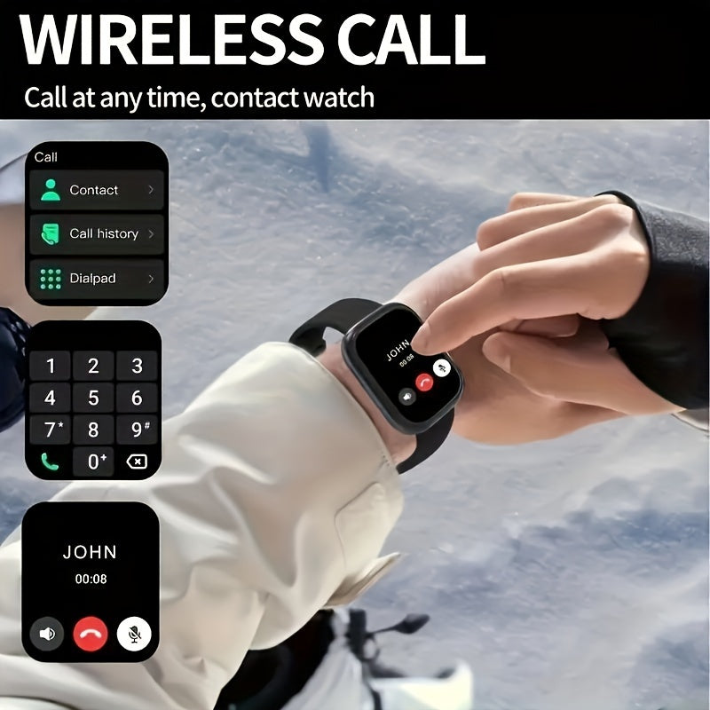 2024 New 2.01 Inch Touch Screen Dual Frequency, Unisex, Support Call Function, Incoming Call SMS Reminder, Multifunctional Fitness And Sports Smart Bracelet, Wireless Connection To Android And For Phone Cell Phone, Halloween,